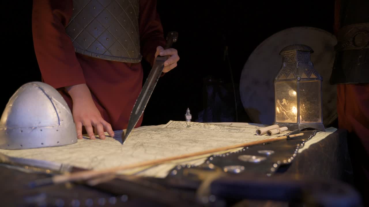 역사적 지도 배경.