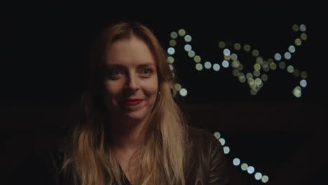 woman portrait at night