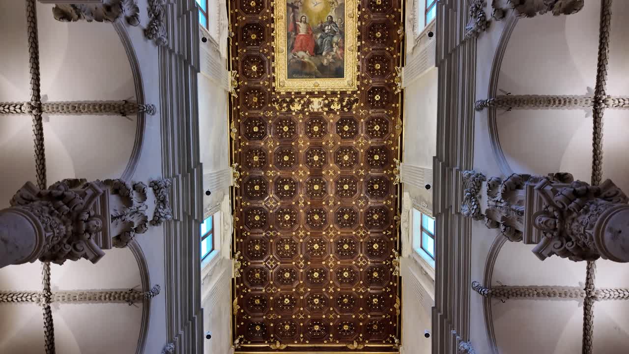Ceiling of the Cathedral of Lecce in Italy
