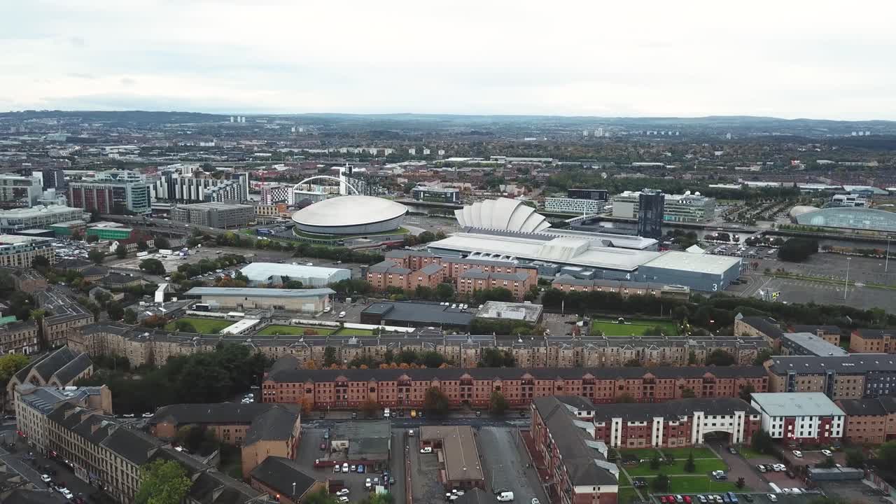 글래스고 공중, finnieston의 sse 수력 지역 및 주변 지역