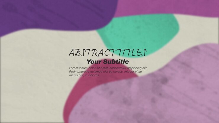 Abstrakt Motion Graphics skabelon med tekstpladsholdere