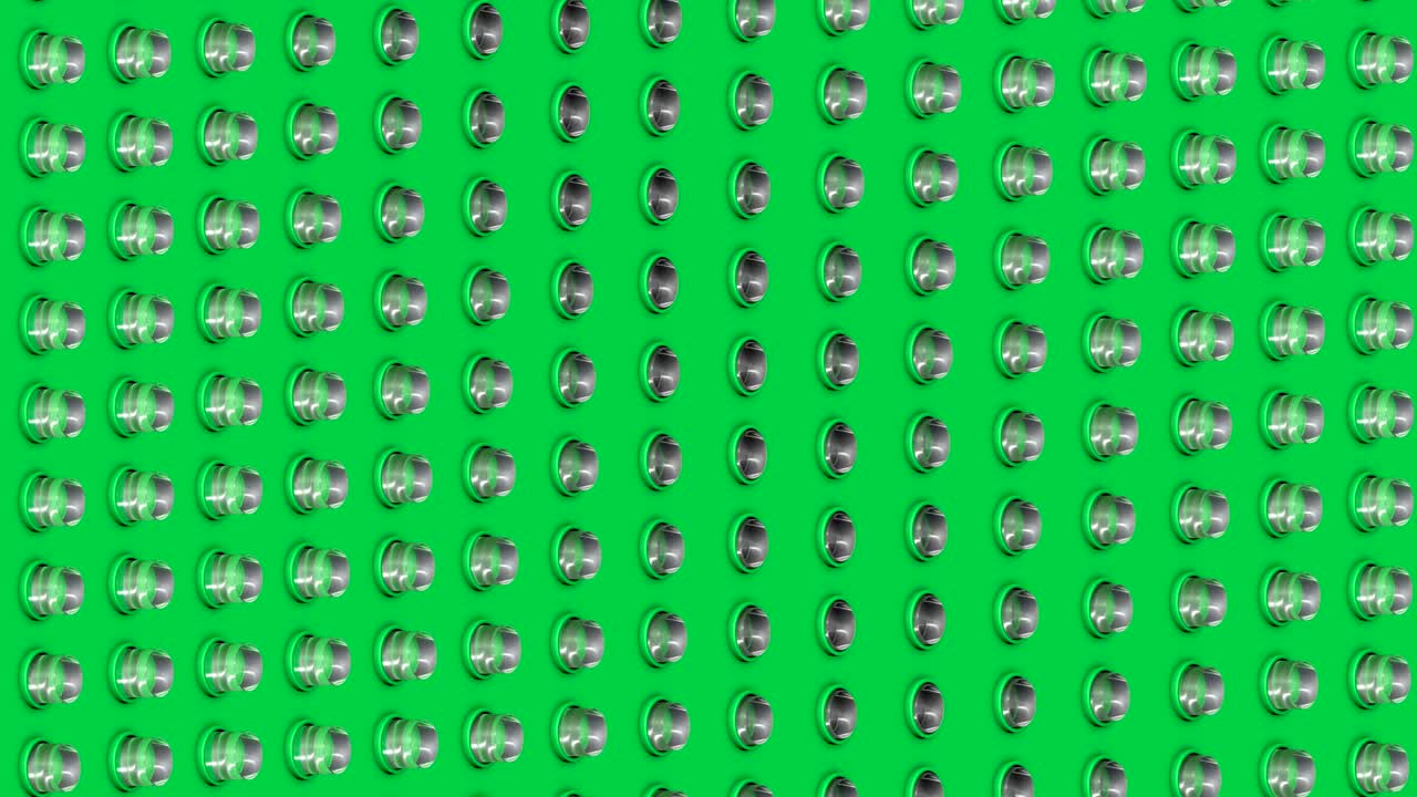 추상적인 이소메트릭 배경 유리 실린더 버튼 파동 움직임