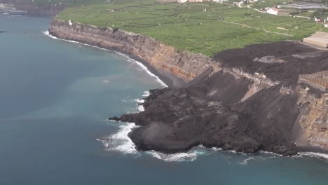 volcanic coastline erosion and landslide