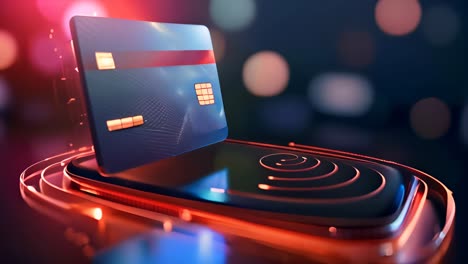 modern credit card payment illustration