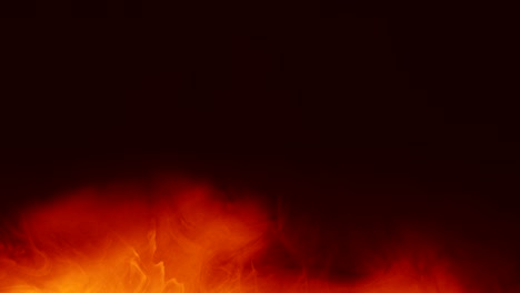 fire glow overlay red orange hot flames motion