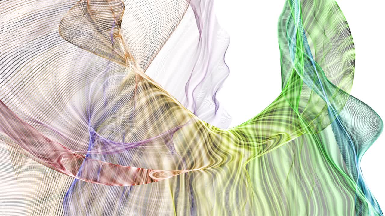 animación fantástica con objeto de onda de partículas en cámara lenta, 4096x2304 bucle 4k