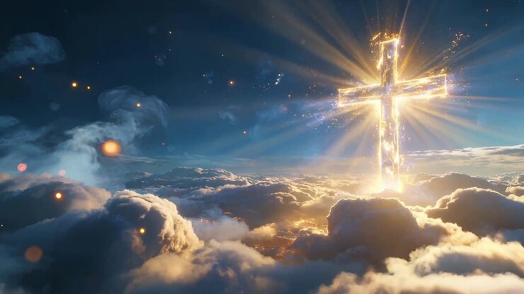 Christian Cross Worship Background