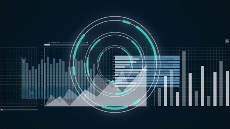 Animation of financial data processing and scope scanning