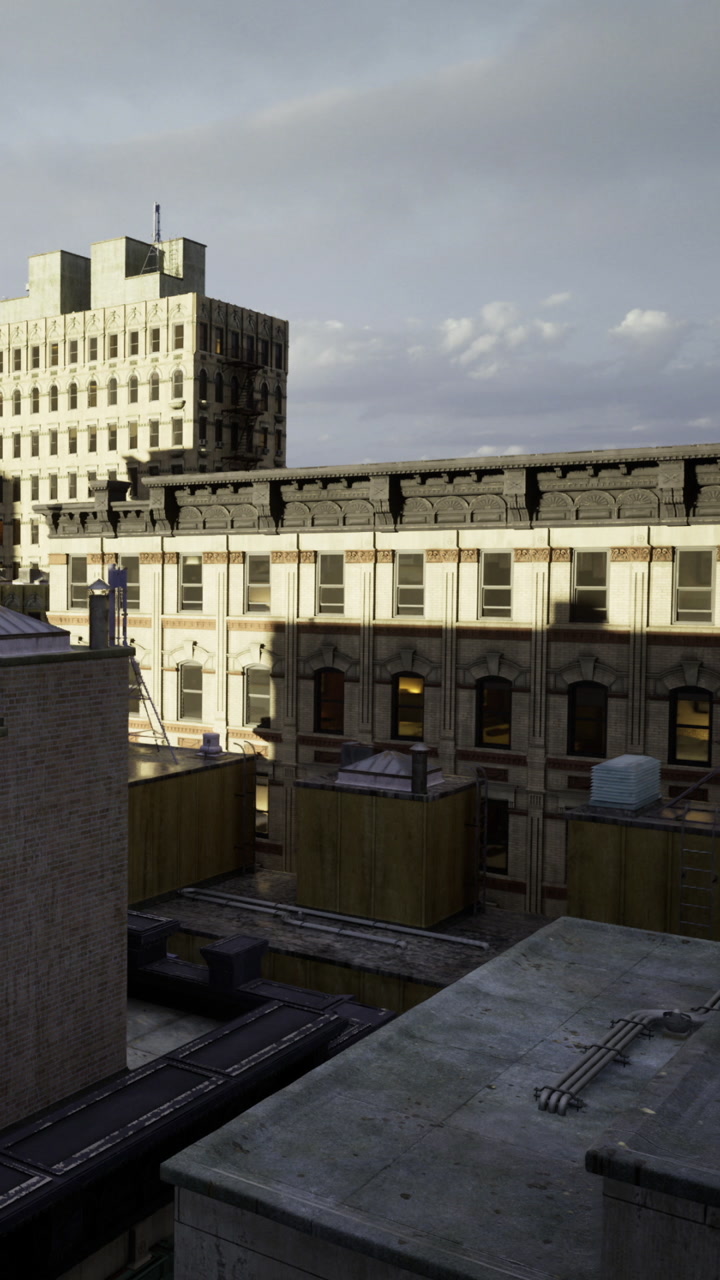 Buildings and rooftops in urban area with cloudy sky during afternoon