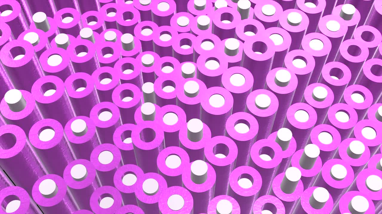 Abstract Pink Cylinders Pattern