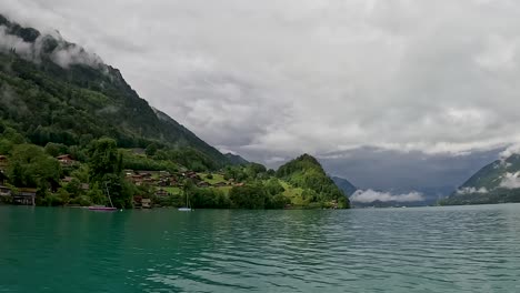 A-still-shot-from-the-wonderful-village-of-Iseltwald,-Switzerland,-Interlaken