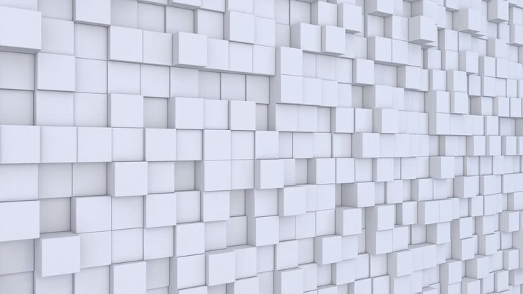Abstract squares block waves animation 3d