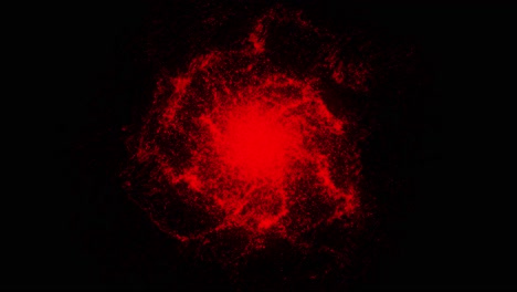 red explosion abstract graphic