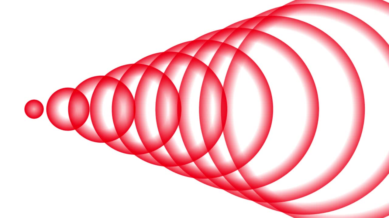 onda de sonido onda de fondo blanco forma animación gráficos de movimiento