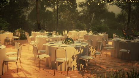 outdoor patio chair and table in cafe restaurant