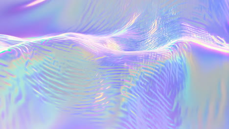 holographic iridescent wavy surface abstract background