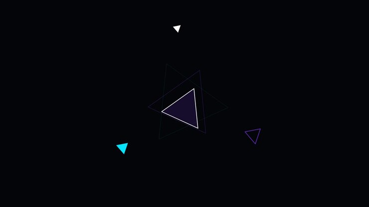 Abstract Geometric Animation with Rotating Triangles
