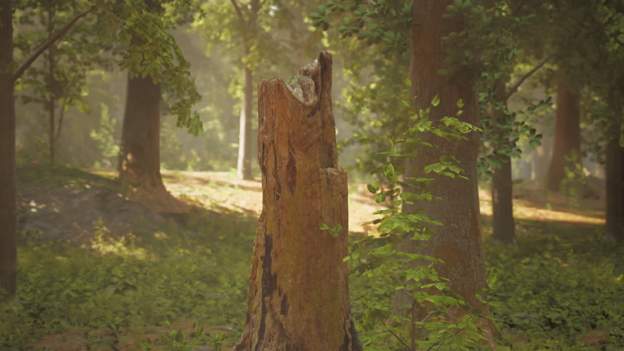 숲 한가운데 에 있는 나무 어리