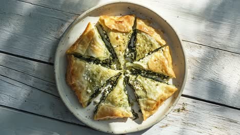 pastel de espinaca y feta