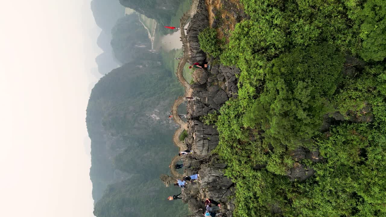 Breathtaking View from the Mountaintop in Vietnam