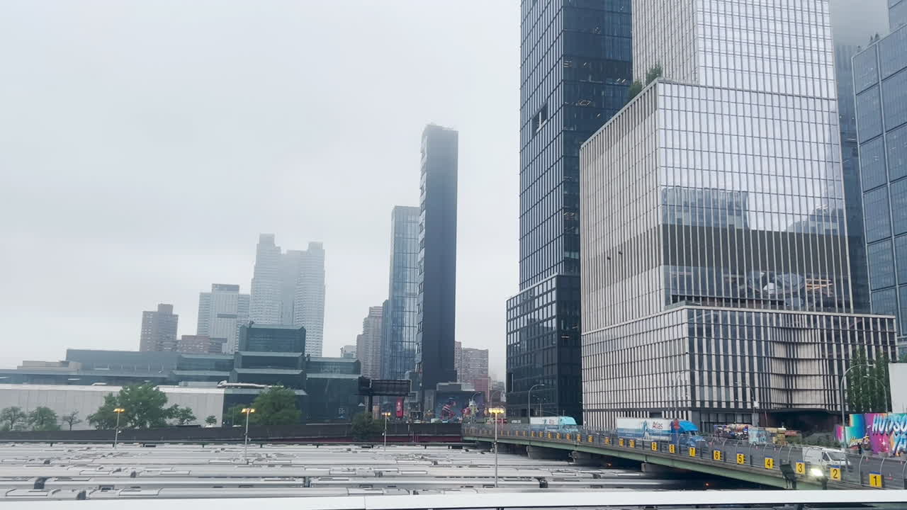 Modern skyscrapers in Hudson Yards New York