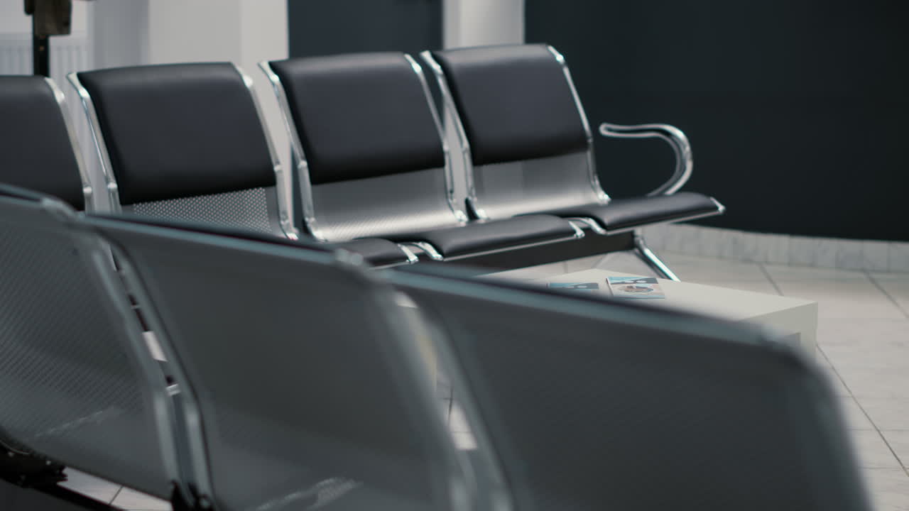Modern Waiting Room Interior with Chairs and Table