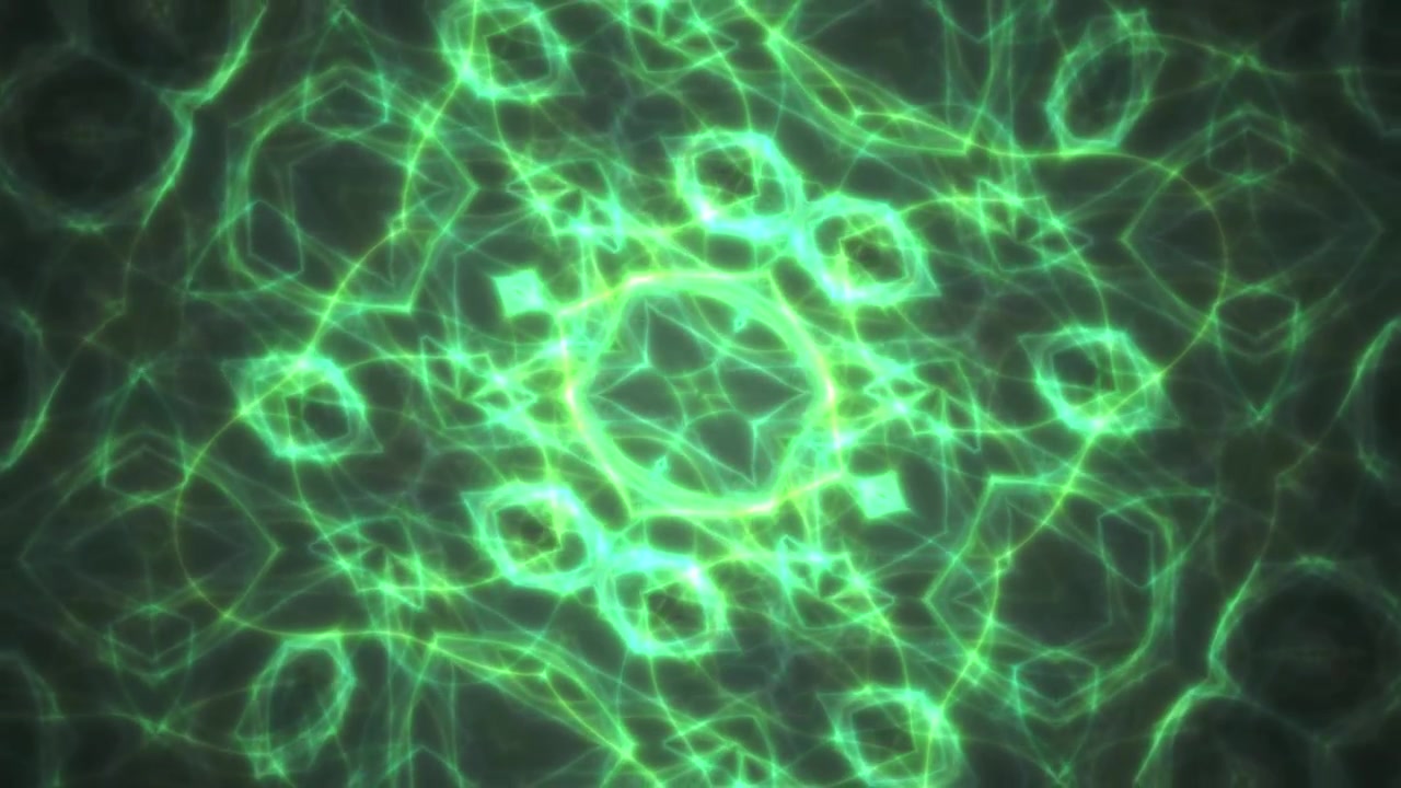 Motivi di luce geometrici verdi luminosi astratti