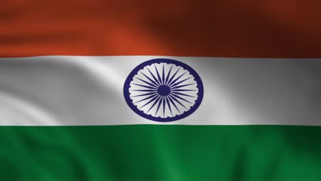 national flag of india waving background animation 3d rendered animation