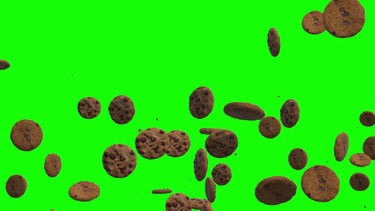 animação de loop de biscoitos de chocolate