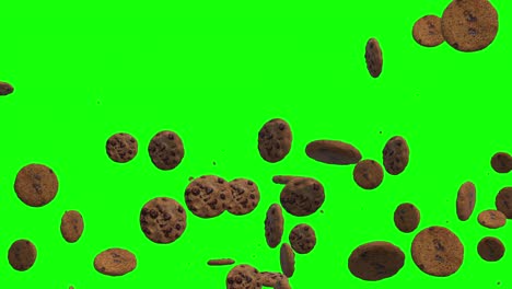 animación de bucle de galletas de chocolate