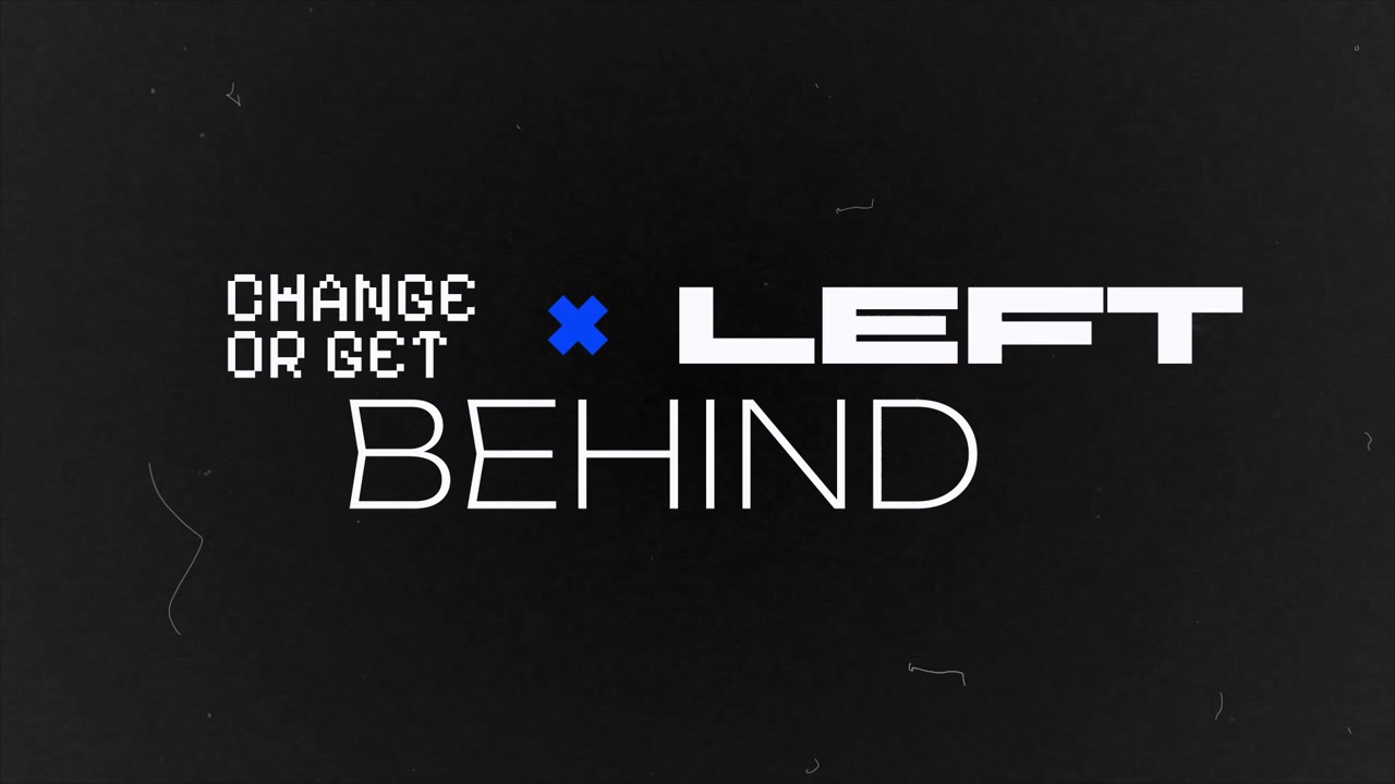 Animated Text Graphic With Grunge Film Texture Overlay