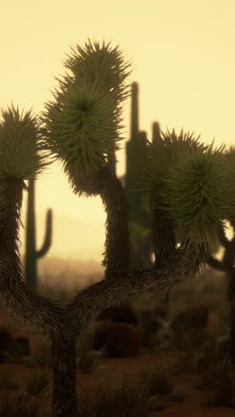 joshua tree desert sunset