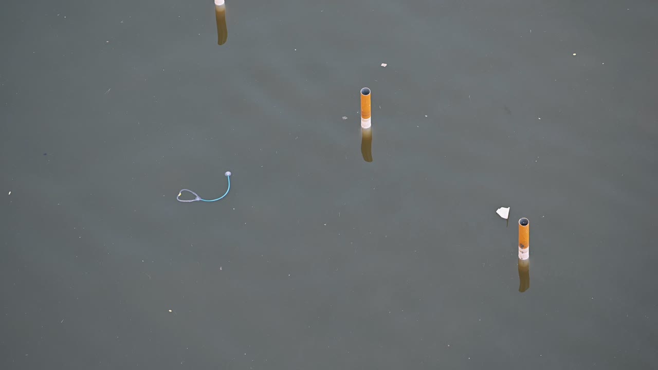 "A child's toy floats on floodwaters after heavy rains in the Middle East
