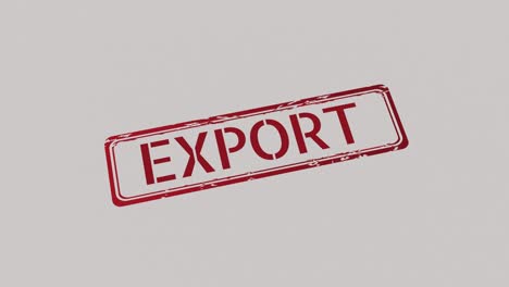 Exportstempel