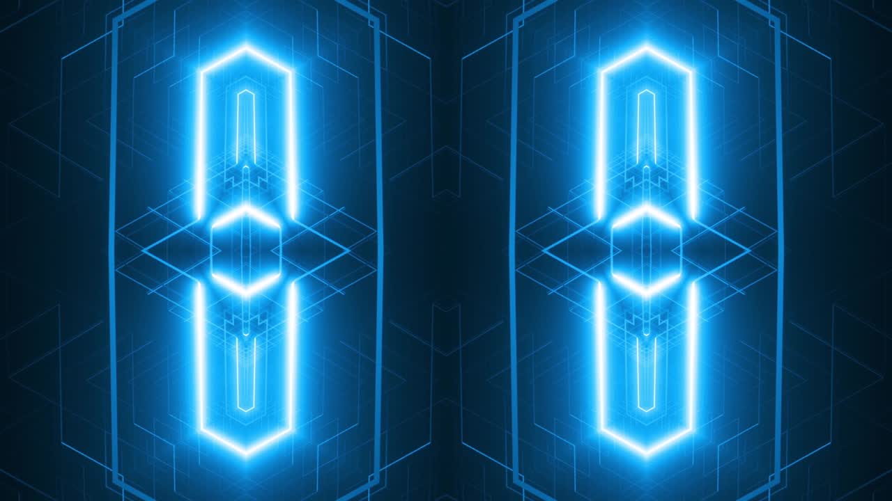 fondo geométrico de neón