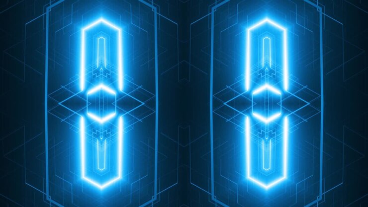 Neon Geometric Background