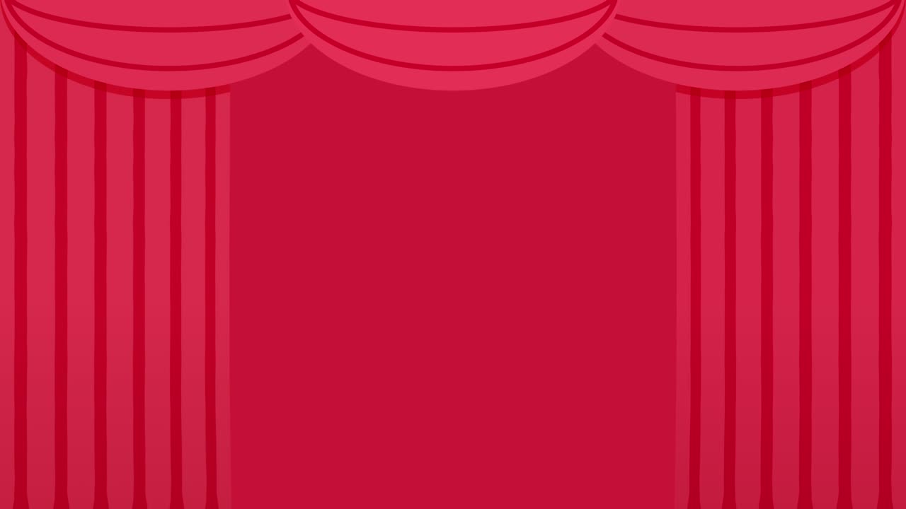 animación simple de la apertura de la cortina