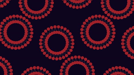 Repeat-futuristic-circles-pattern-with-dots-and-lines-on-black-gradient