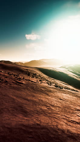 mars landscape: a serene martian desert