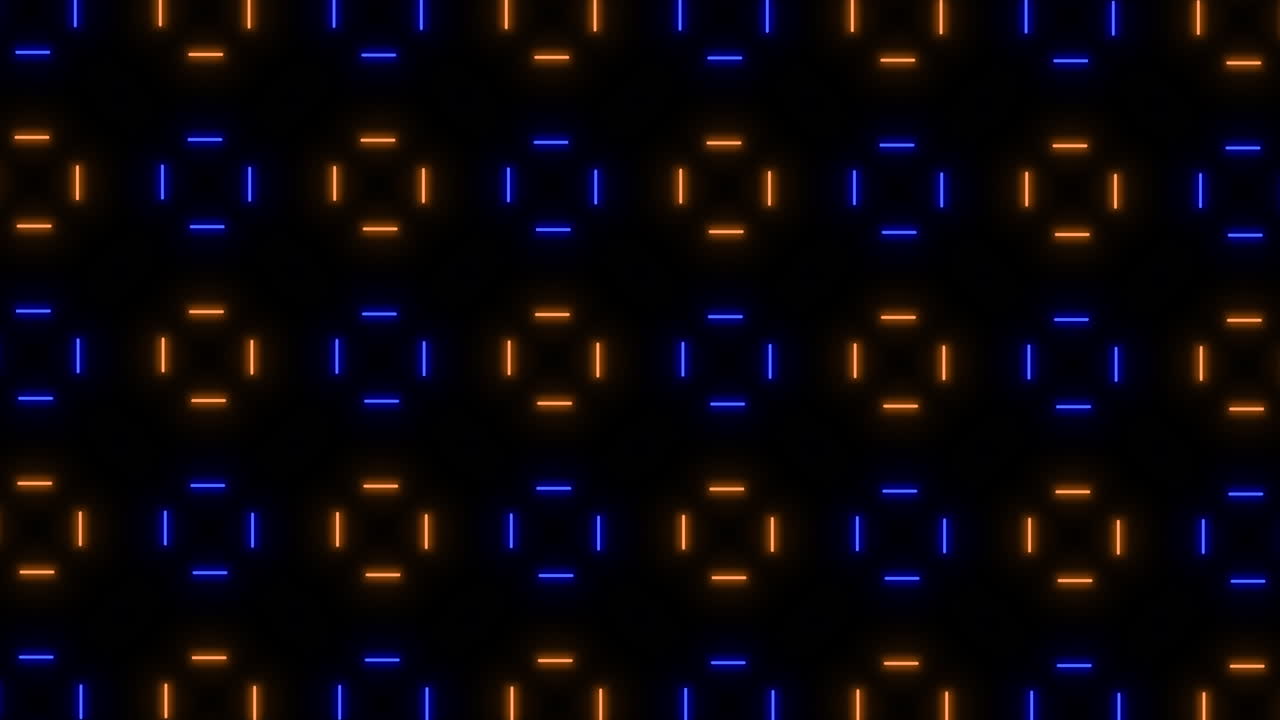 Motivo digitale a linee LED neon.