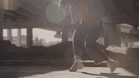 young woman dancing