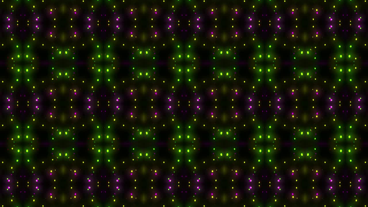 Particle light emitting kaleidoscope animation motion graphics