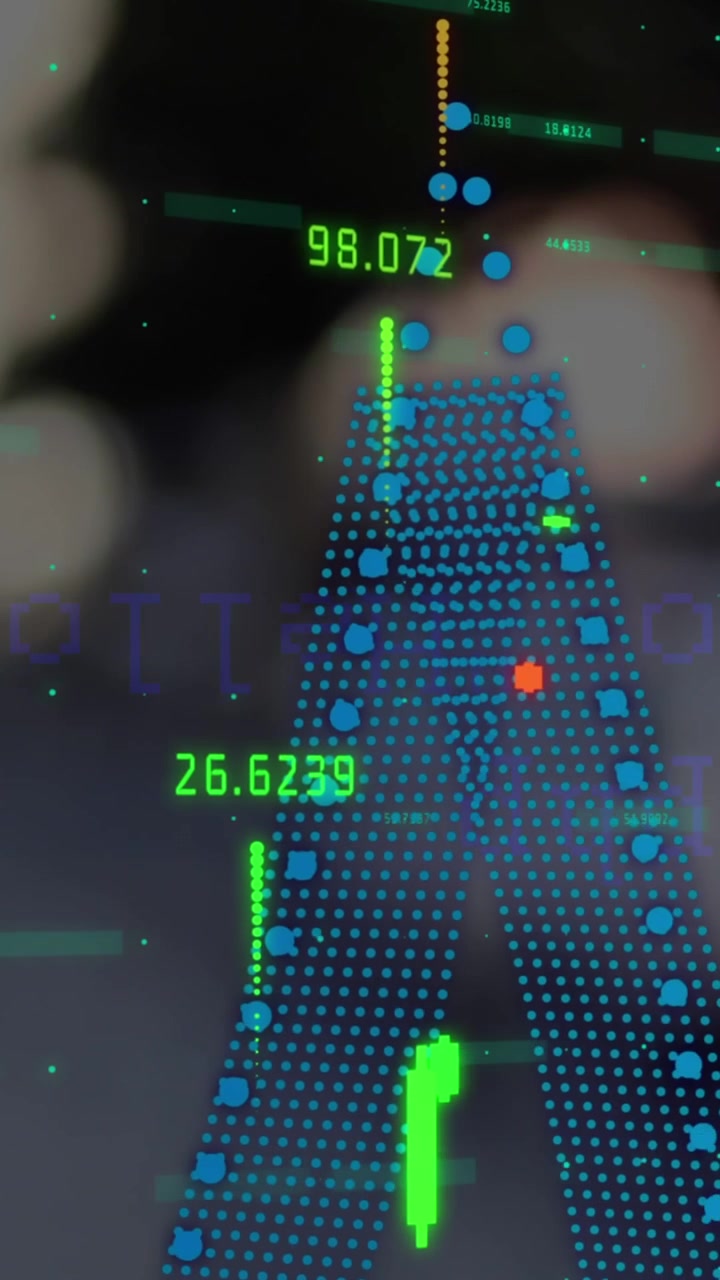 Animation of financial data processing and business concept texts against city traffic