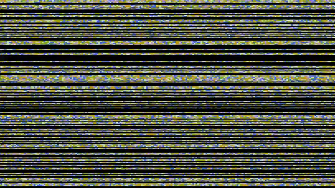 Digital Glitch and Static Noise Interference Effect