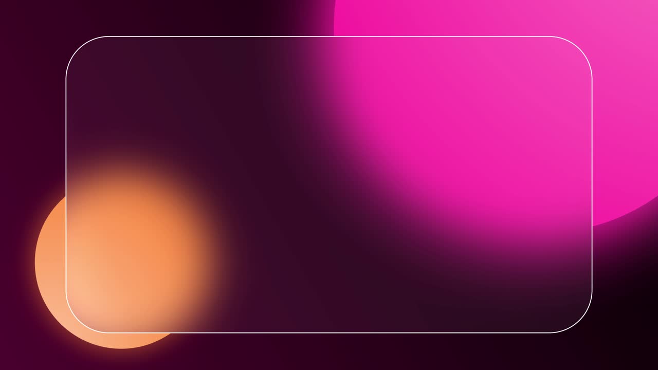 Modern Abstract Background with Glassmorphism Frame and Gradient Colors