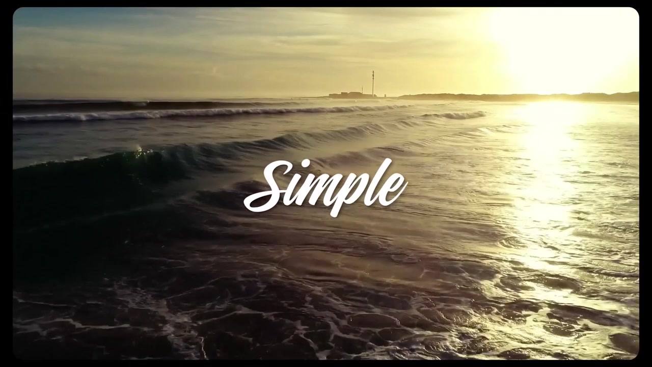 Cinematic Beach Slideshow Featuring Ocean Waves at Sunset