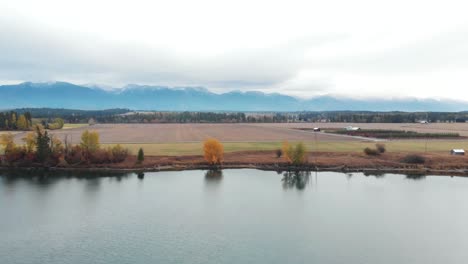 Captivating-flathead-river-Kalispell-Montana-river-aerial-reveal