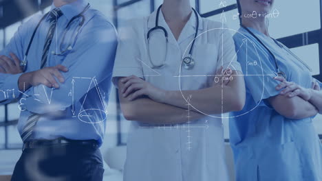 médicos y ecuaciones matemáticas 4k