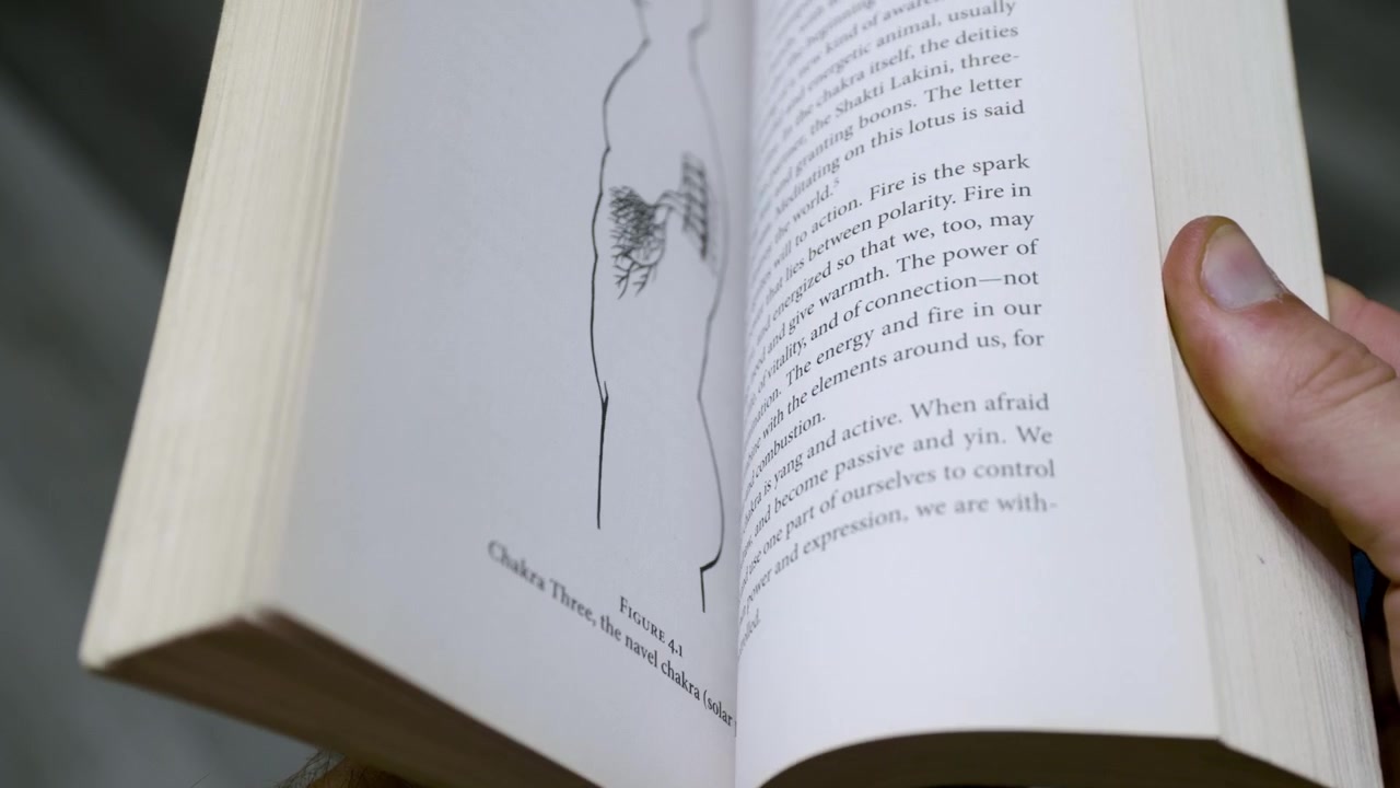 Крупный план руки, быстро листающей страницы книги