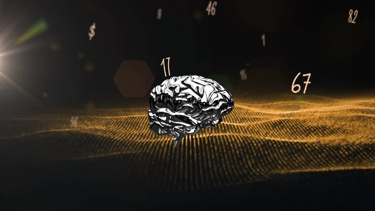 Animation of human brain and data processing